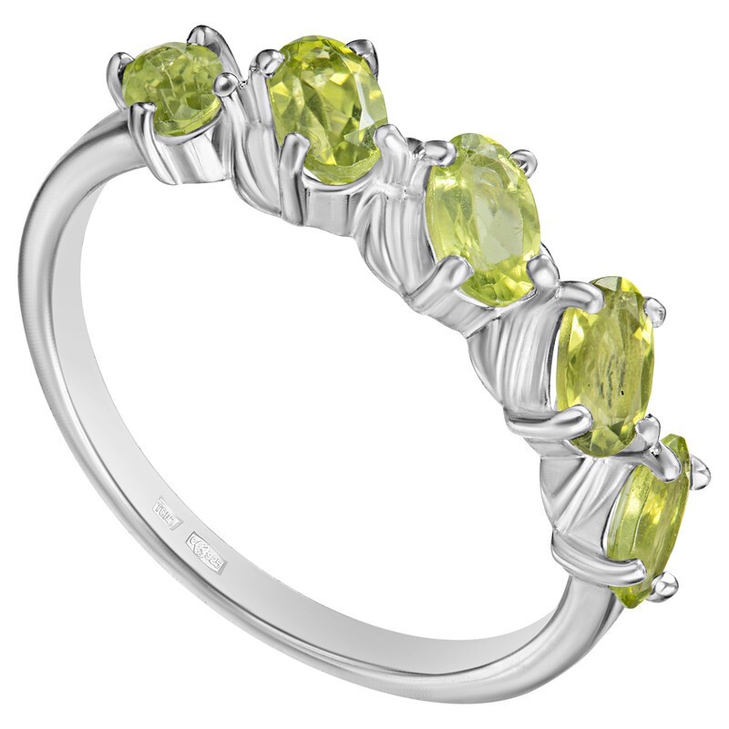 

Кольцо из серебра с хризолитом р. , LAZURIT-ONLINE 7988AG, 7988AG
