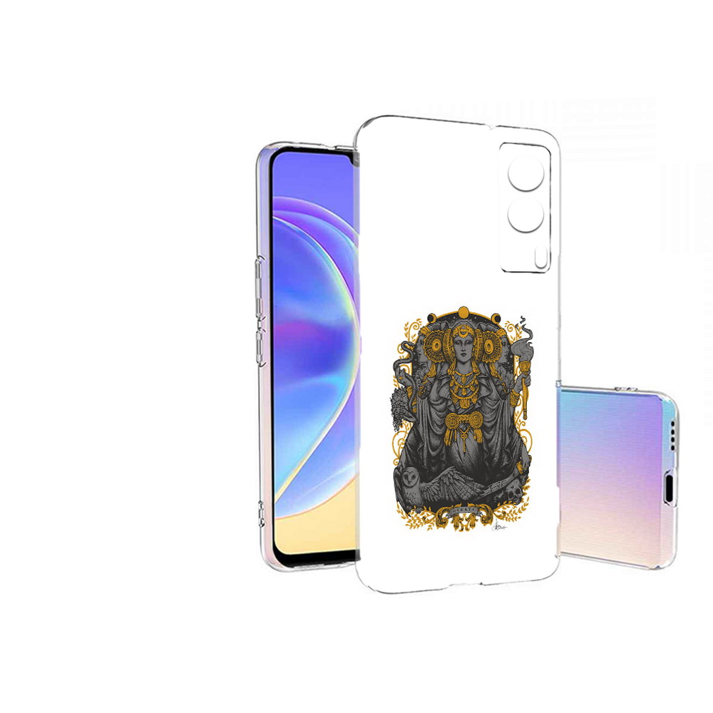 

Чехол MyPads Tocco для Vivo V21E божество с золотыми элементами (PT161736.380.241), Прозрачный, Tocco
