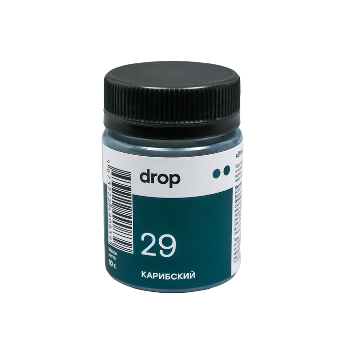 

Краситель для ткани Dropcolor в технике тай-дай, 10 гр, цвет 29 Карибский