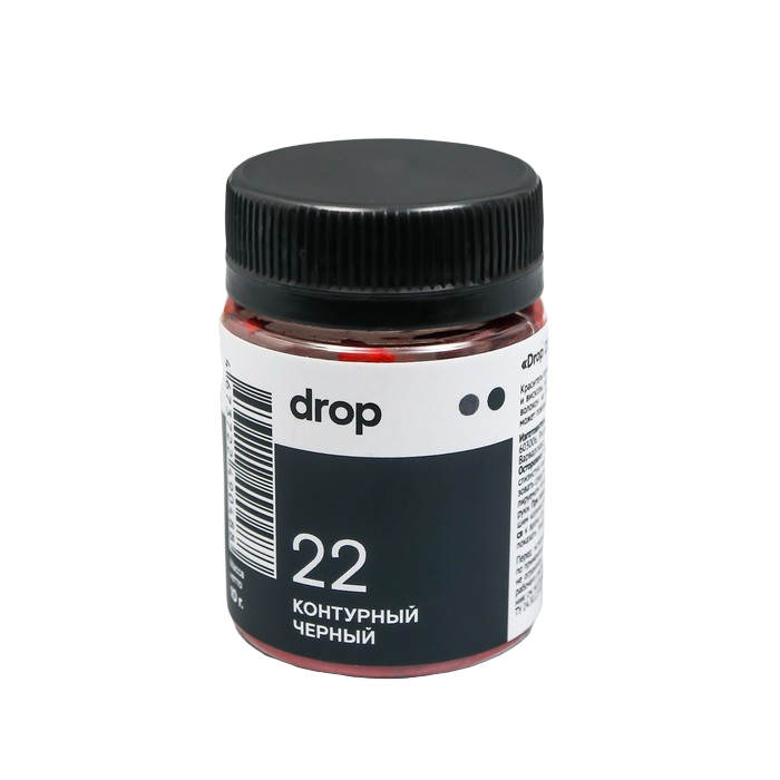 

Краситель для ткани Dropcolor в технике тай-дай, 10 гр, цвет 22 Контурный Черный