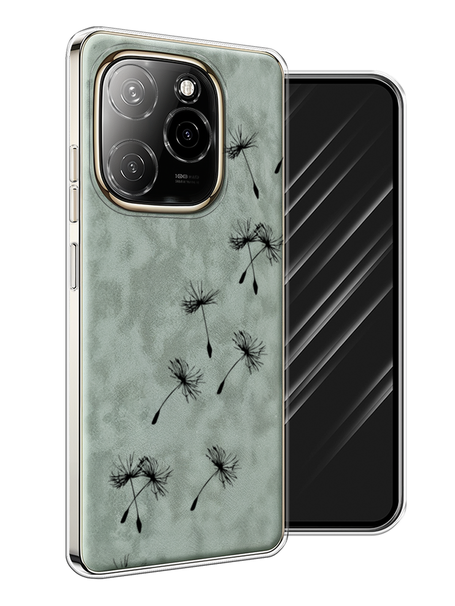 

Чехол Awog на Tecno Spark 20 Pro 5G "Летящие одуванчики", Черный, 305750-1
