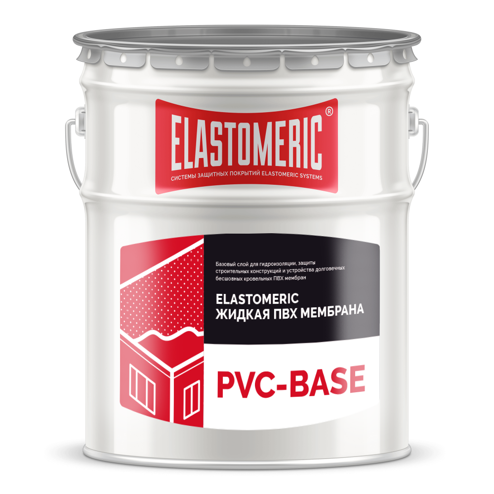 Мастика Elastomeric Systems PVC Base серый 20кг 23439₽