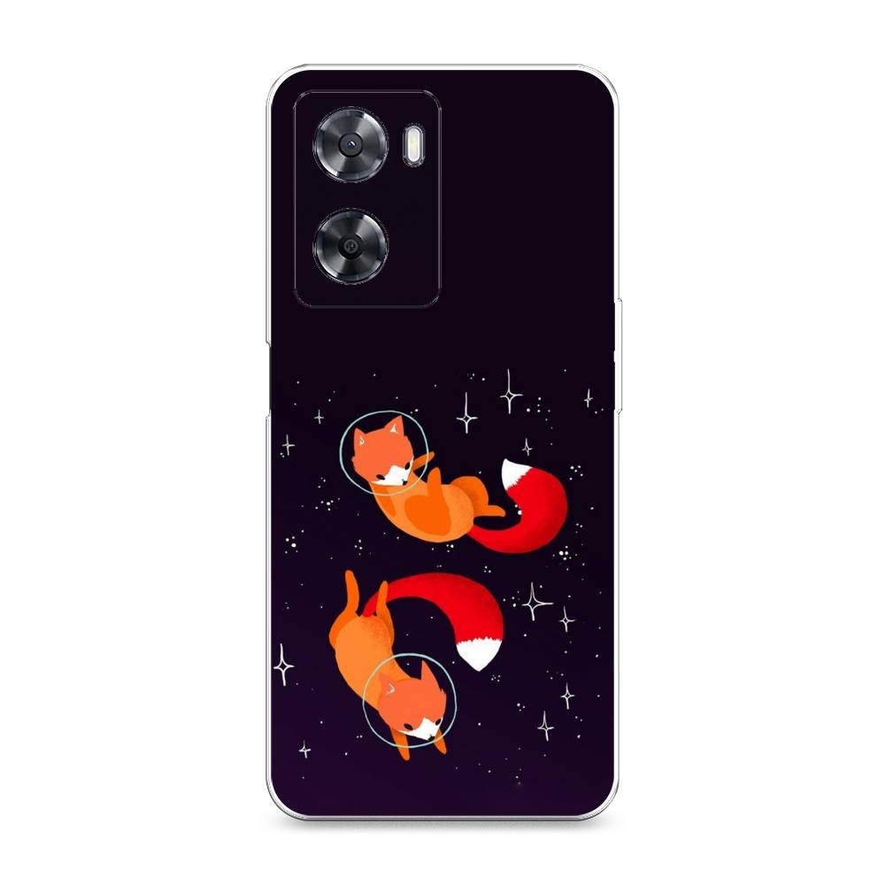 

Чехол Awog на Oppo A77s 4G "Лисы космонавты", Оранжевый, 2511950-4
