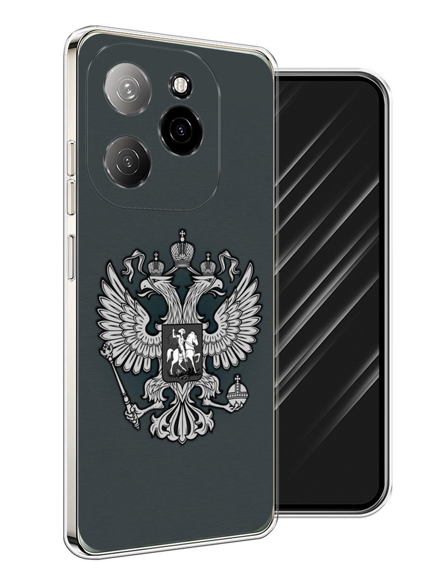 

Чехол Awog на Tecno Spark 20 Pro 5G "Герб России серый", 305750-1