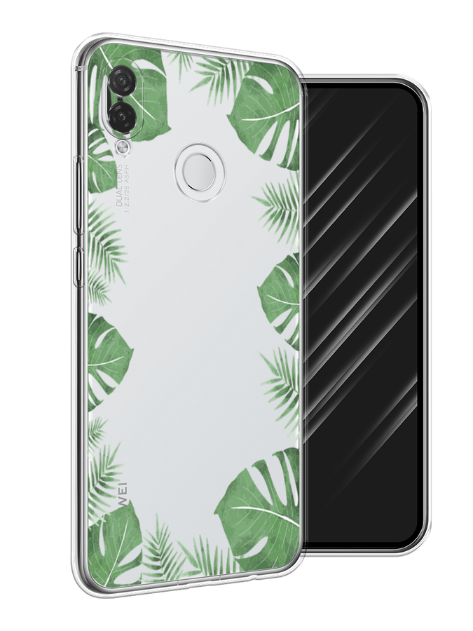 

Чехол Awog на Huawei P Smart Plus "Листья папоротника рамка", Зеленый, 68250-8