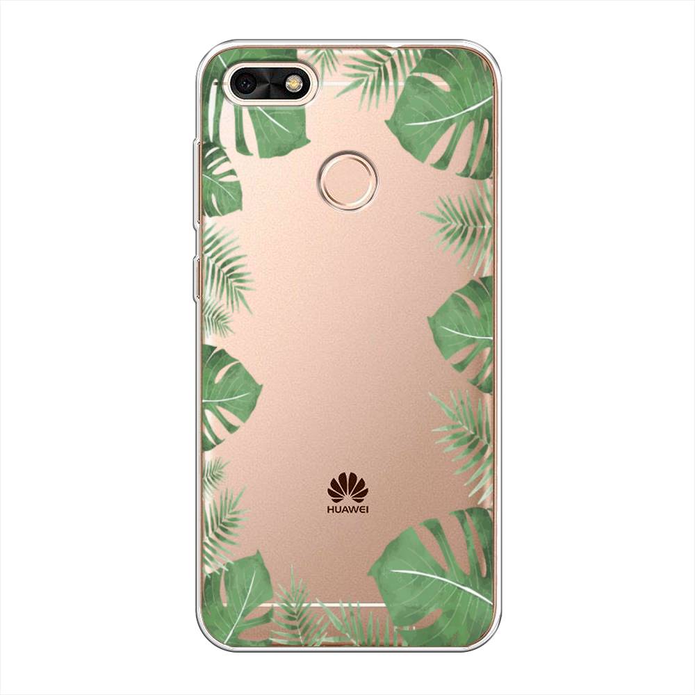 

Чехол Awog на Huawei Nova Lite (2017) "Листья папоротника рамка", Зеленый, 64750-8