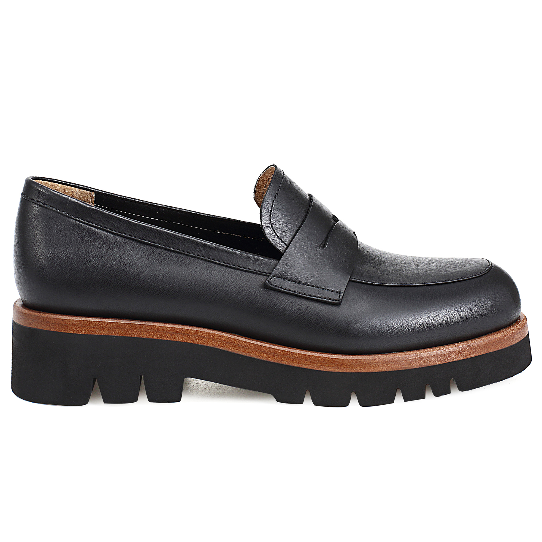 

Лоферы женские Ekonika EN6421-01-22L черные 34 RU, EN6421-01-22L