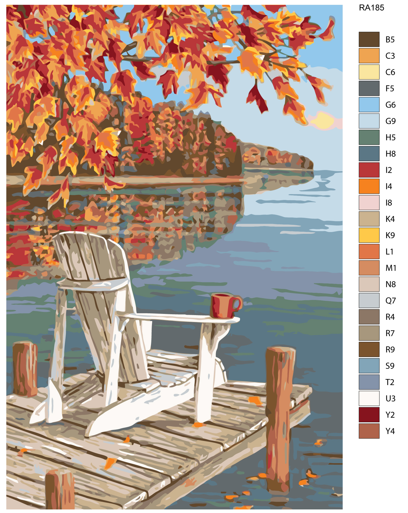 

Картина по номерам, Живопись по номерам, 80 x 120, RA185, RA185
