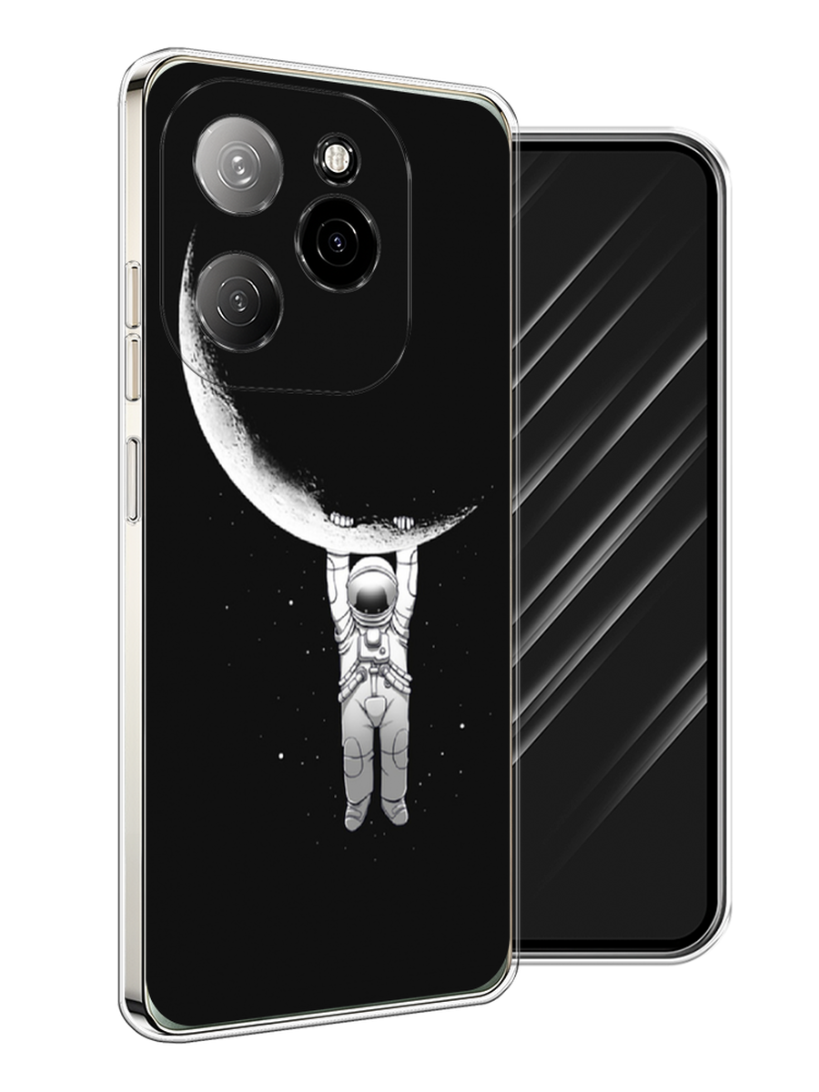 

Чехол Awog на Tecno Spark 20 Pro 5G "Космонавт", Белый;черный, 305750-1