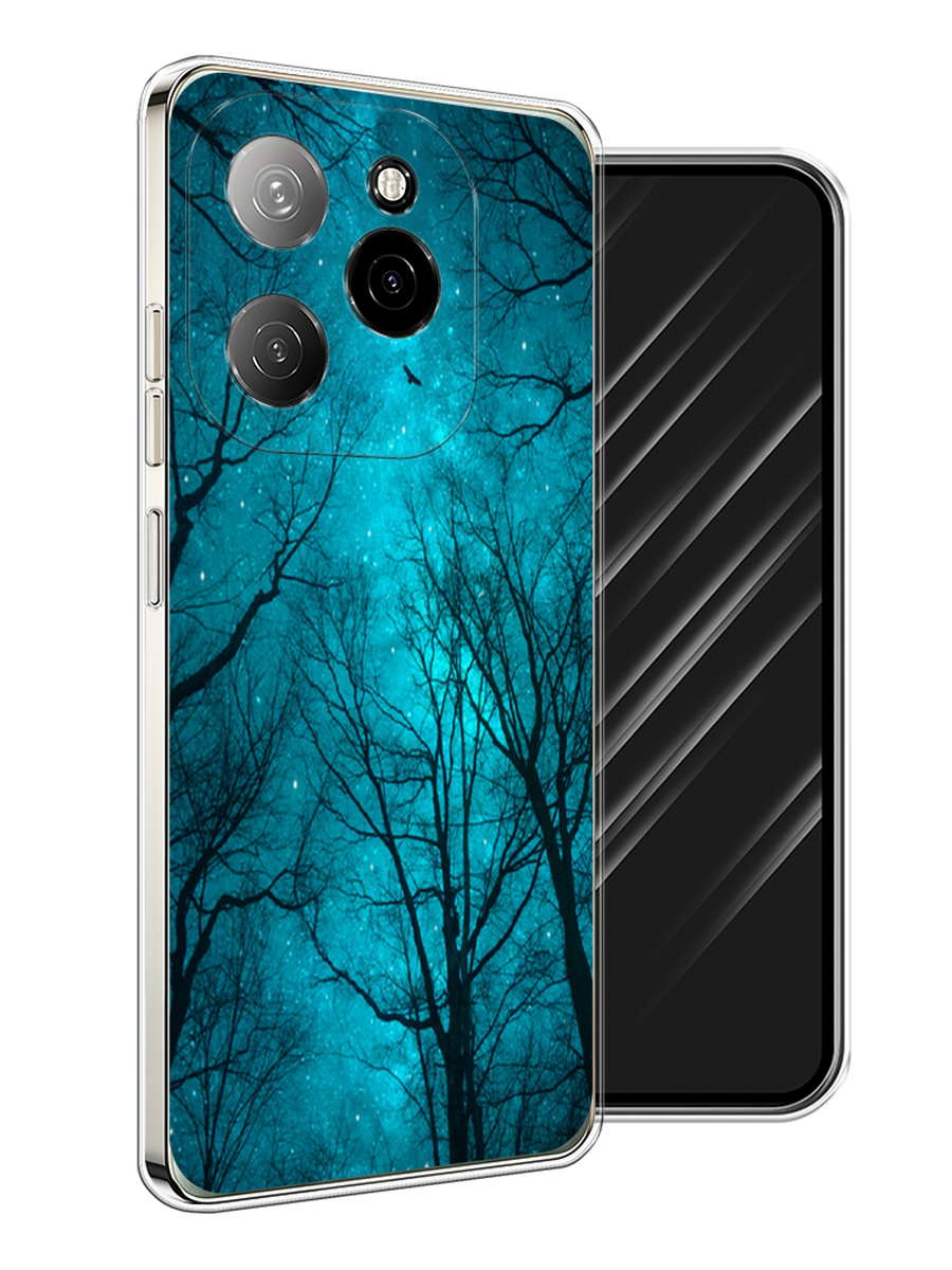 

Чехол Awog на Tecno Spark 20 Pro 5G "Сказочный лес", Черный;бирюзовый, 305750-1