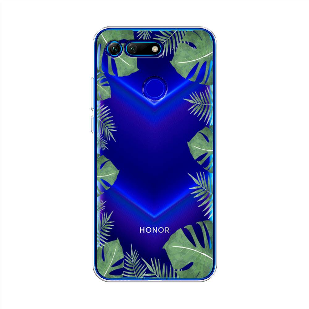 

Чехол Awog на Honor V20 (View 20) "Листья папоротника рамка", Зеленый, 67350-8