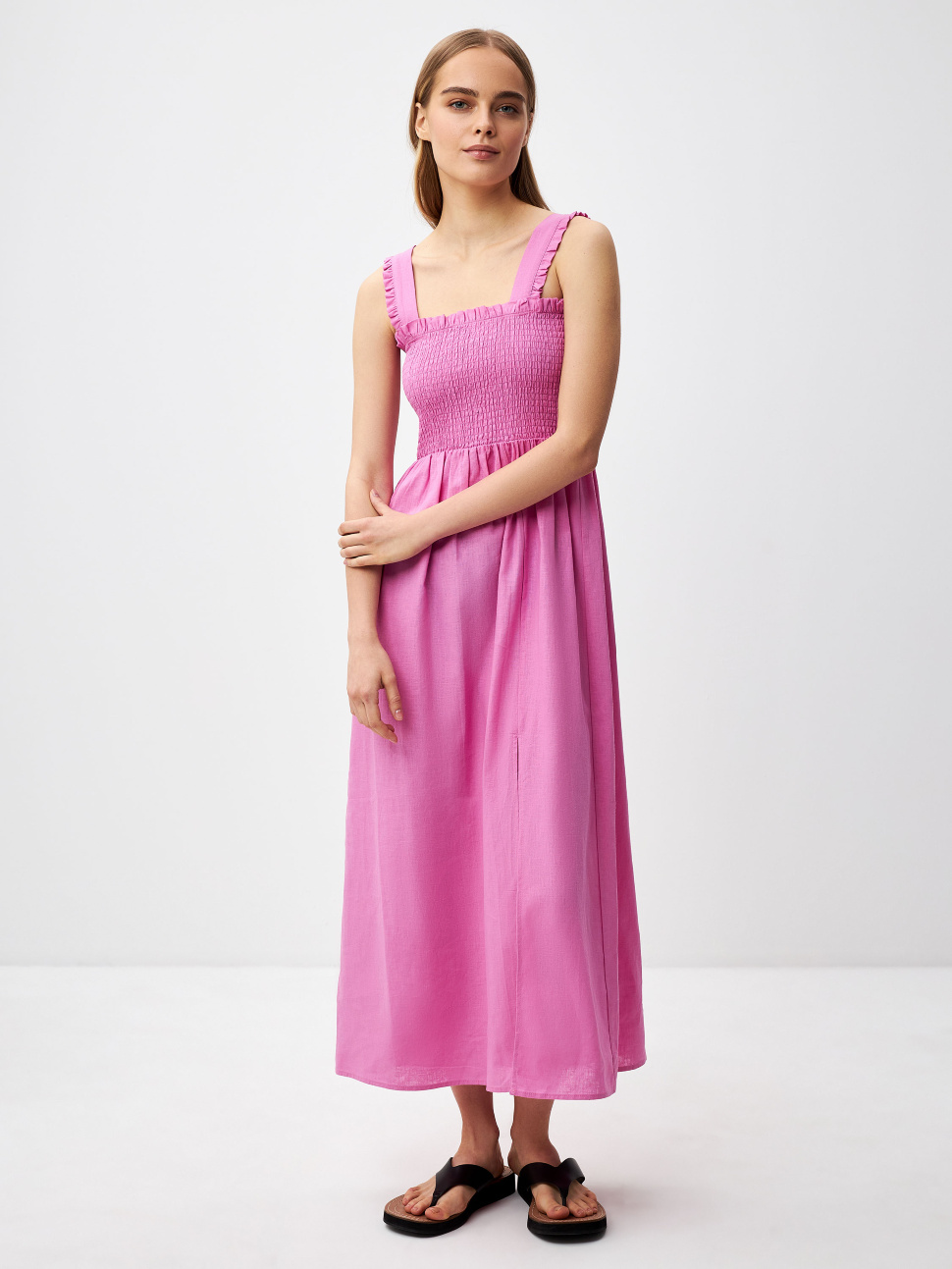 Платье женское Sela 3805010728 розовое M