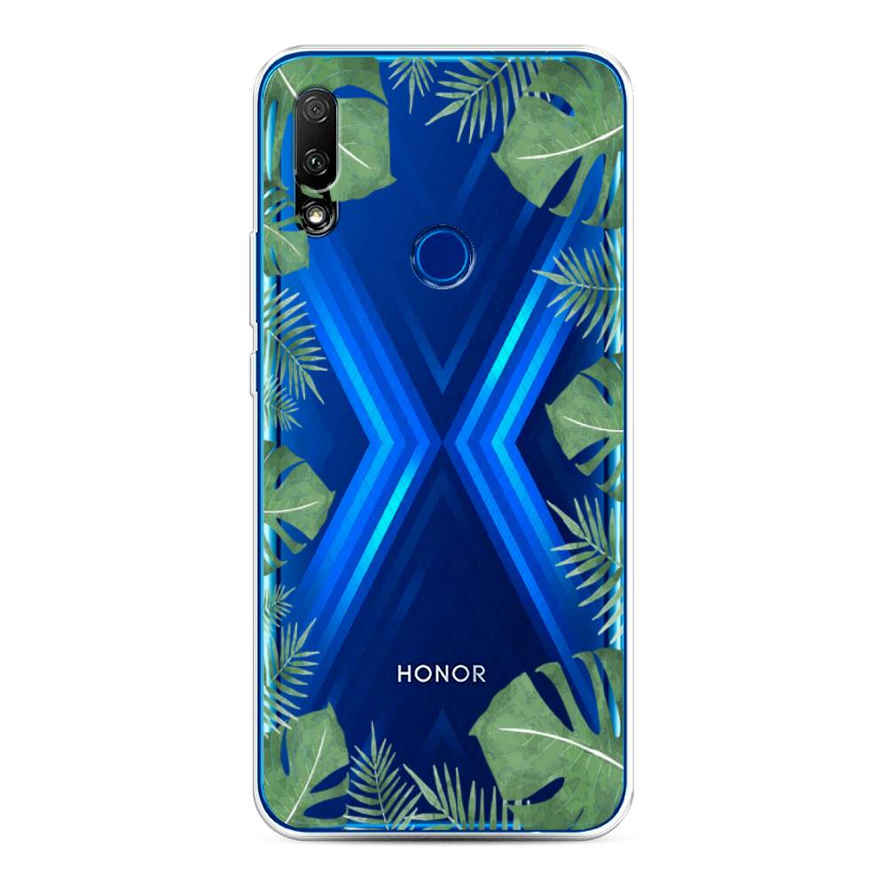 фото Чехол awog "листья папоротника рамка" для honor 9x