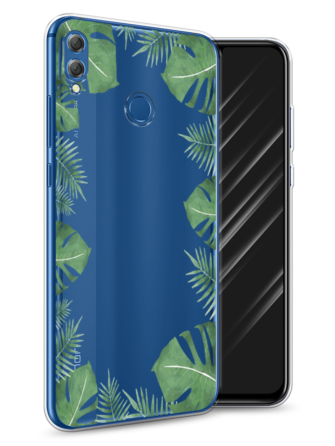 

Чехол Awog на Honor 8X "Листья папоротника рамка", Зеленый, 66750-8