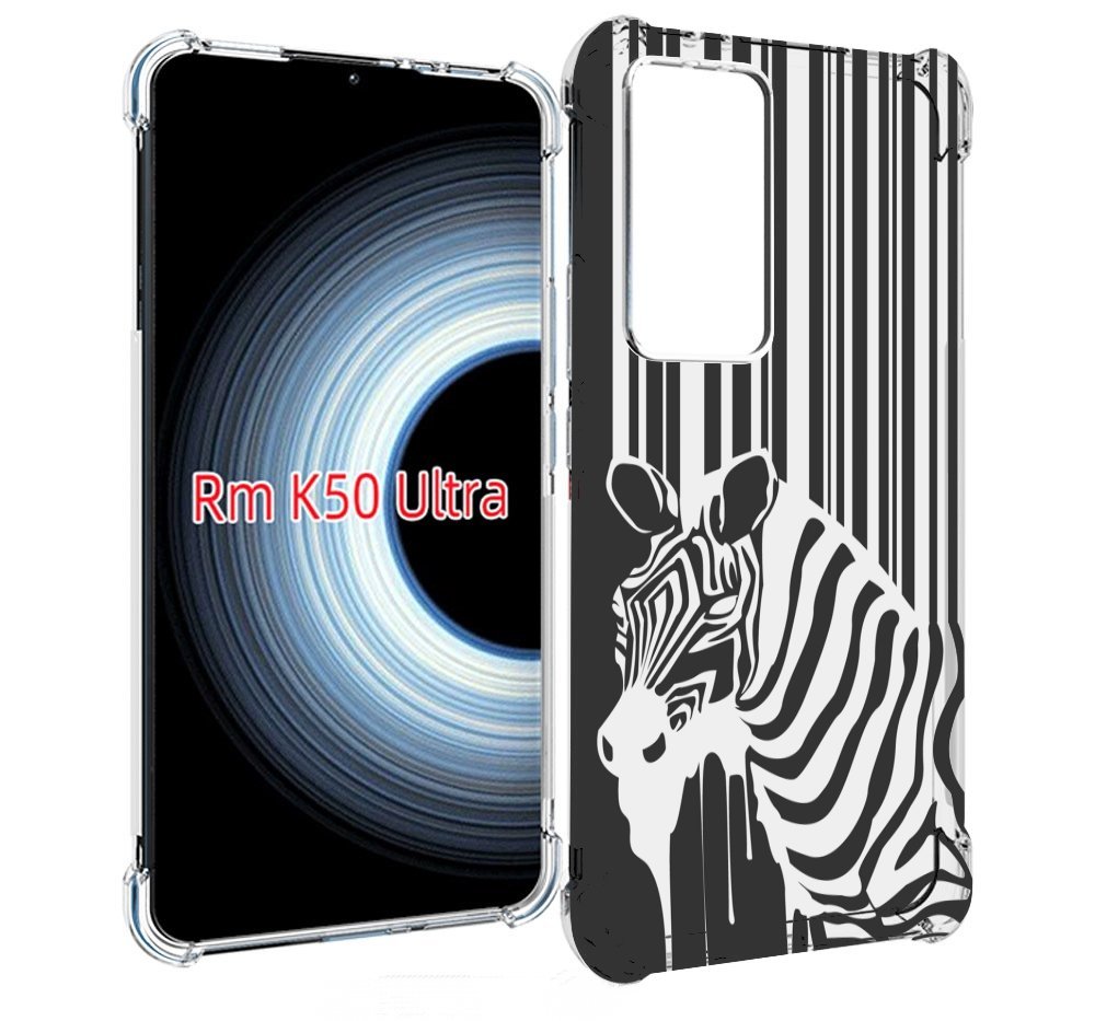 

Чехол MyPads Зебра для Xiaomi 12T / Redmi K50 Ultra, Прозрачный, Tocco