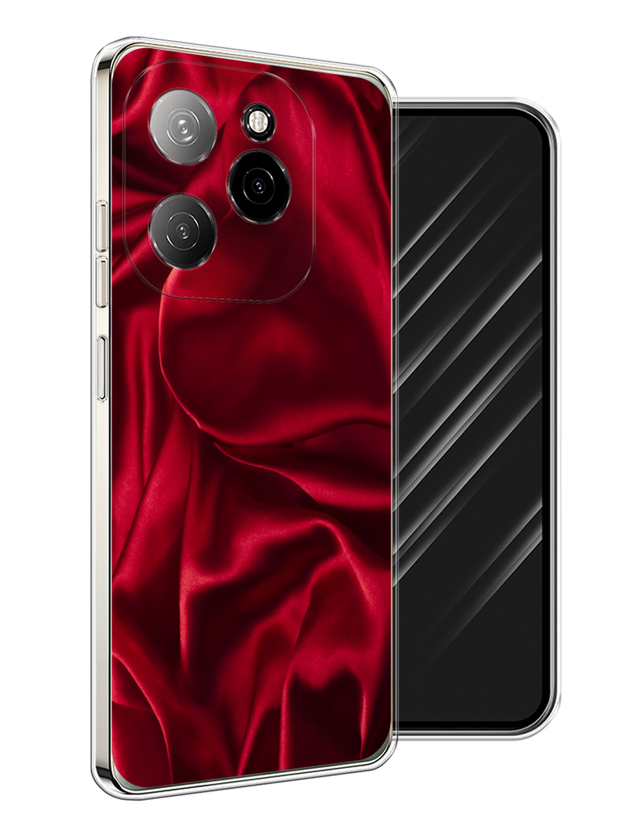 

Чехол Awog на Tecno Spark 20 Pro 5G "Текстура красный шелк", 305750-1
