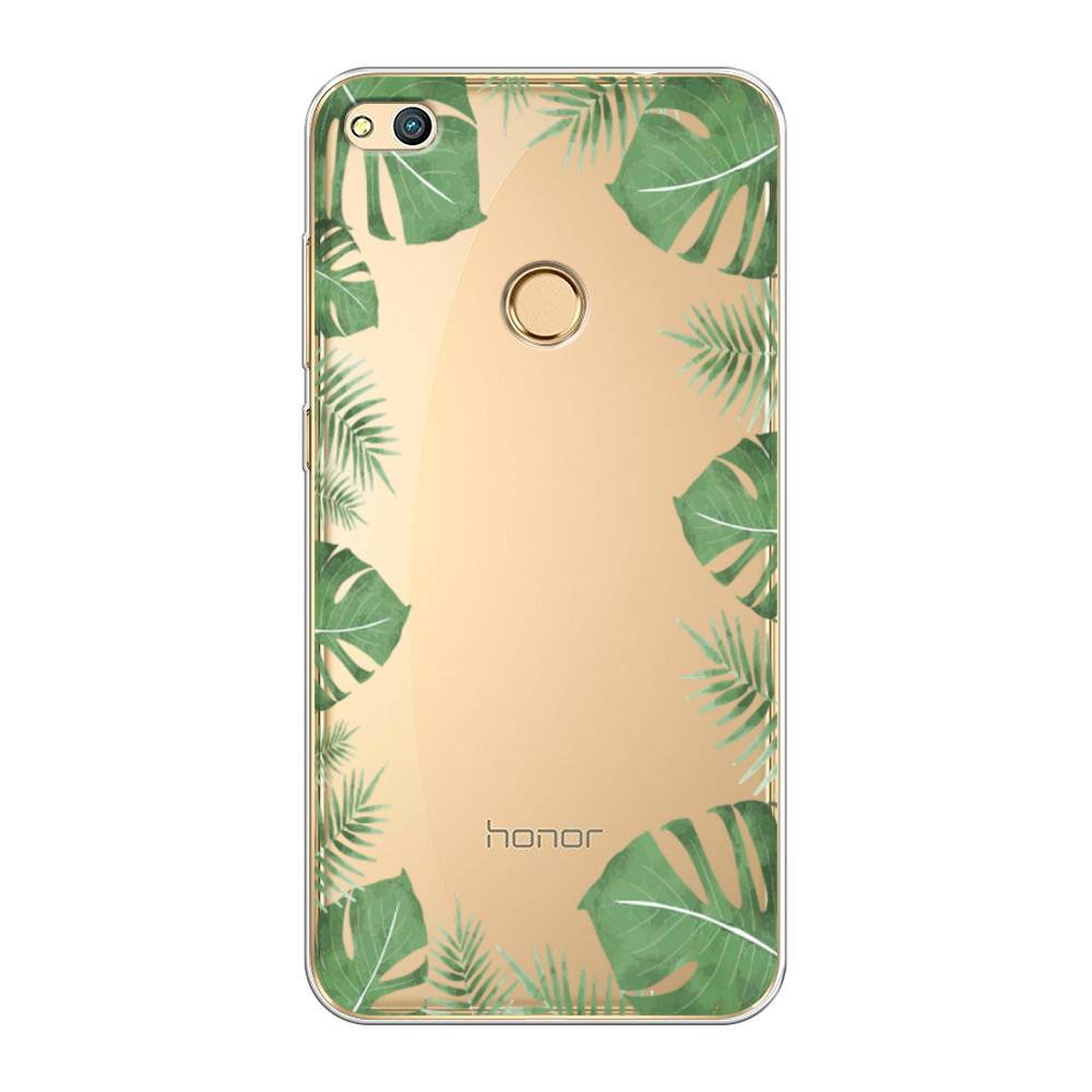 

Чехол Awog на Honor 8 Lite "Листья папоротника рамка", Зеленый, 63950-8
