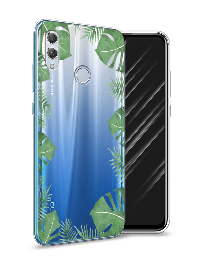 

Чехол Awog на Honor 10 Lite "Листья папоротника рамка", Зеленый, 67550-8