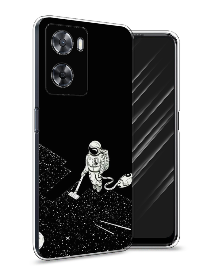 

Чехол Awog на Oppo A77s 4G "Космонавт с пылесосом", Белый, 2511950-4