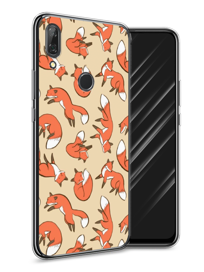

Чехол Awog на Huawei P Smart Z "Лисички фон", Бежевый;оранжевый;белый, 69450-3