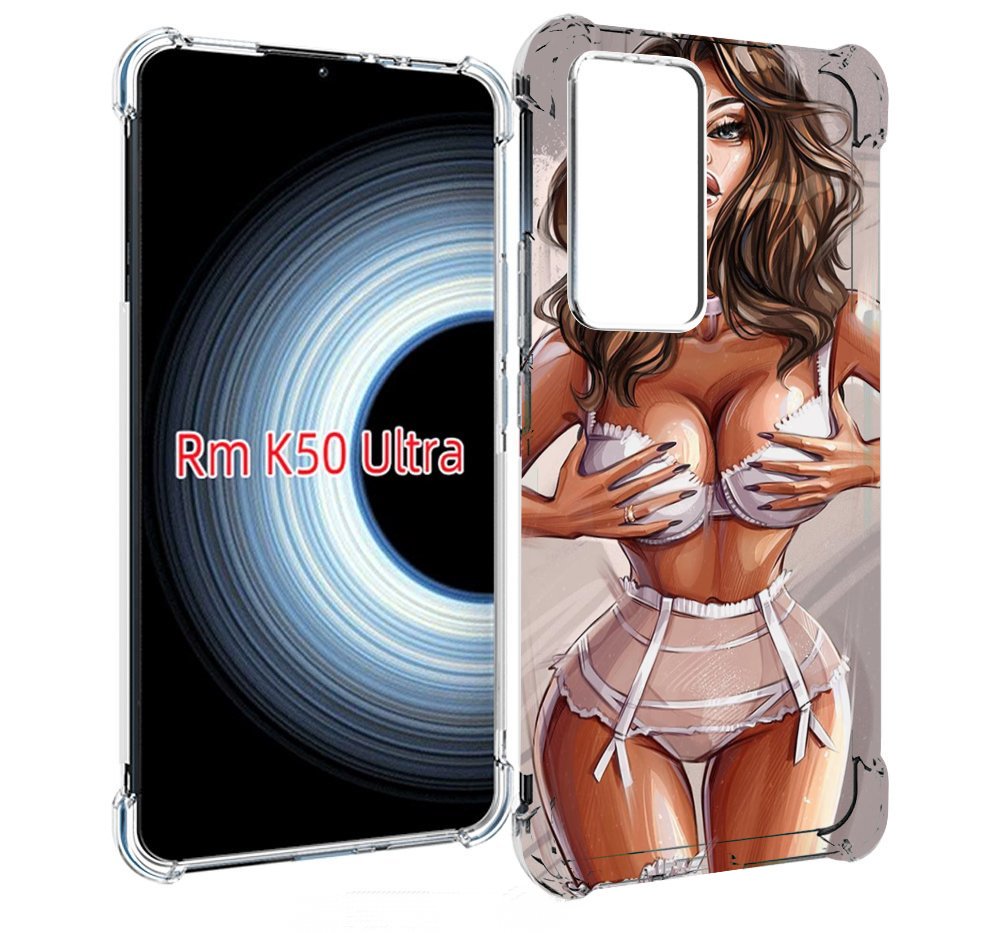 

Чехол MyPads Девушка-в-кружевном для Xiaomi 12T / Redmi K50 Ultra, Прозрачный, Tocco
