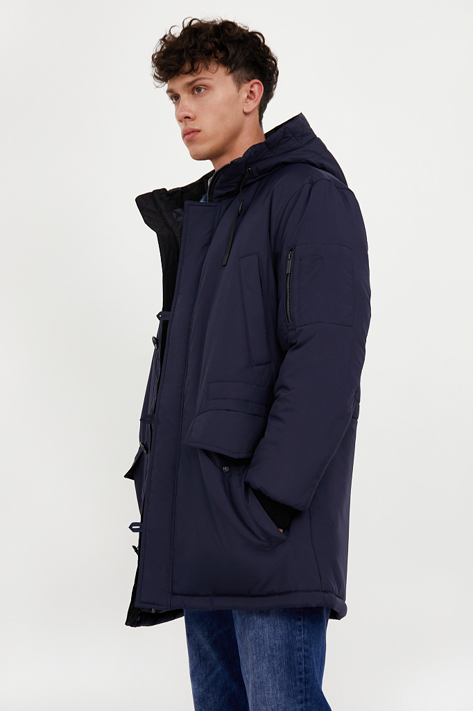 

Зимняя куртка мужская Finn Flare A20-42010 синяя 3XL, A20-42010