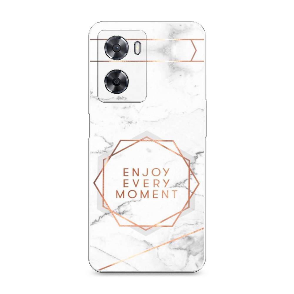 

Чехол Awog на Oppo A77s 4G "Enjoy every moment мрамор", Белый;розовый;серый, 2511950-7