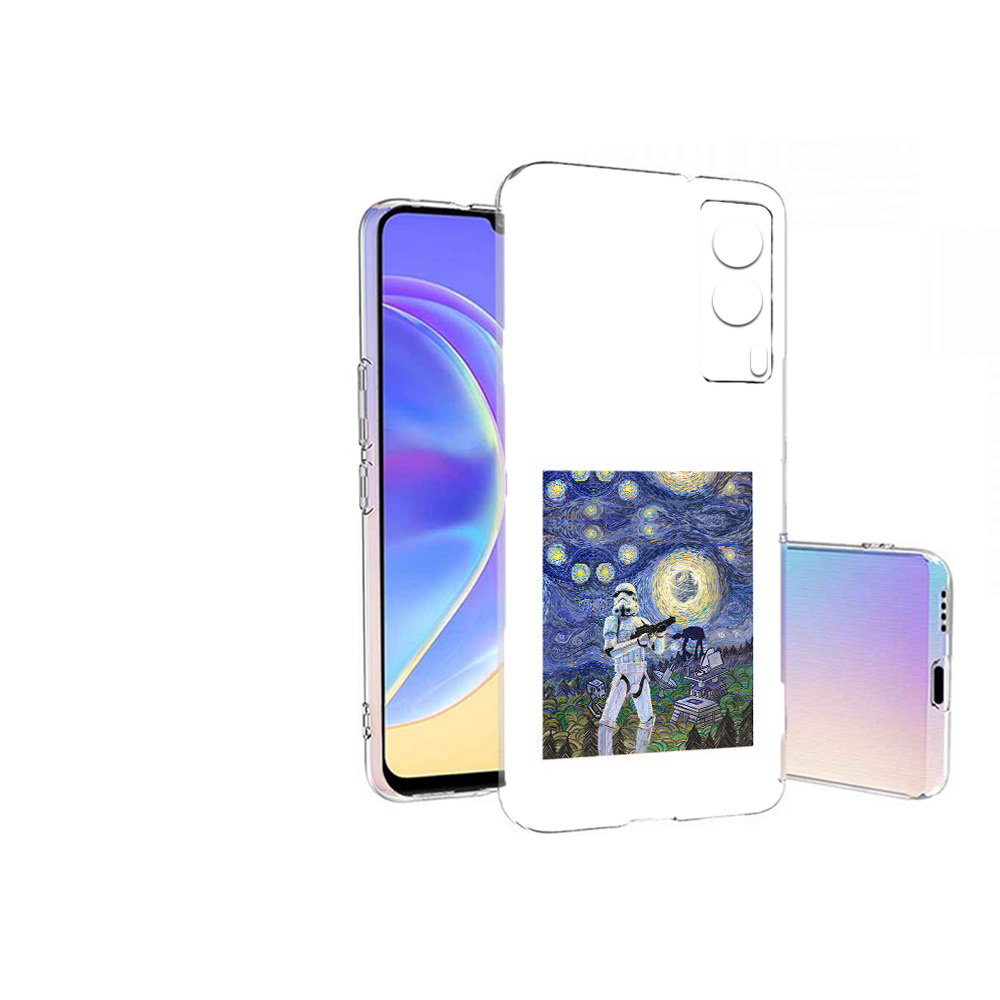 

Чехол MyPads Tocco для Vivo V21E star wars звездная ночь (PT161736.380.23), Прозрачный, Tocco