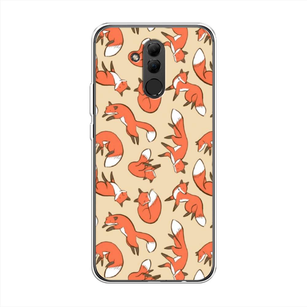 фото Чехол awog "лисички фон" для huawei mate 20 lite