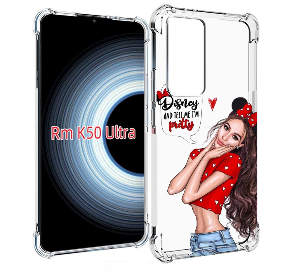 

Чехол MyPads Девушка-Мини женский для Xiaomi 12T / Redmi K50 Ultra, Прозрачный, Tocco