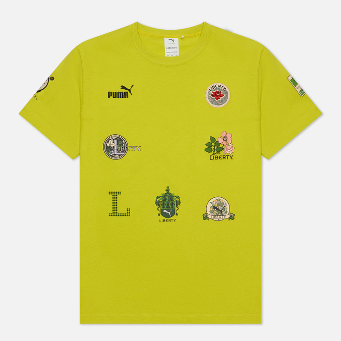 

Женская футболка Puma x Liberty Badge жёлтый, Размер XS, Желтый, x Liberty Badge