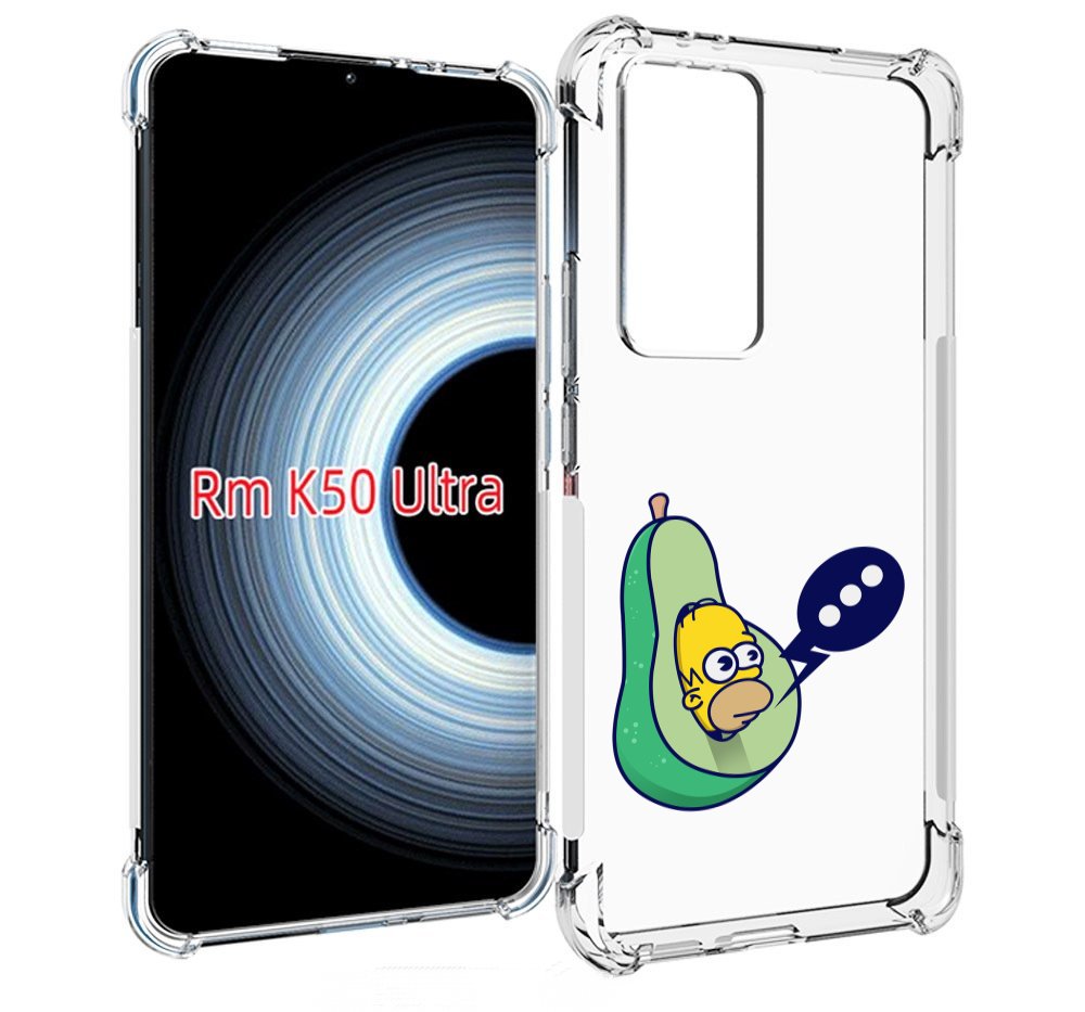 

Чехол MyPads Гомер-авокадо для Xiaomi 12T / Redmi K50 Ultra, Прозрачный, Tocco