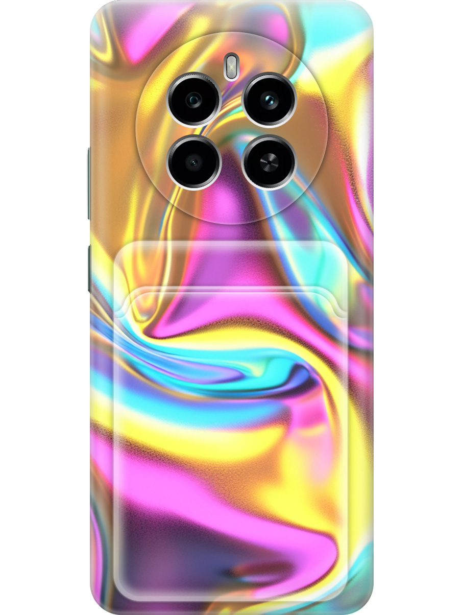 

Чехол для Realme 12 4g Ультрафиолетовая абстракция, прозрачный, Прозрачный;желтый;фиолетовый