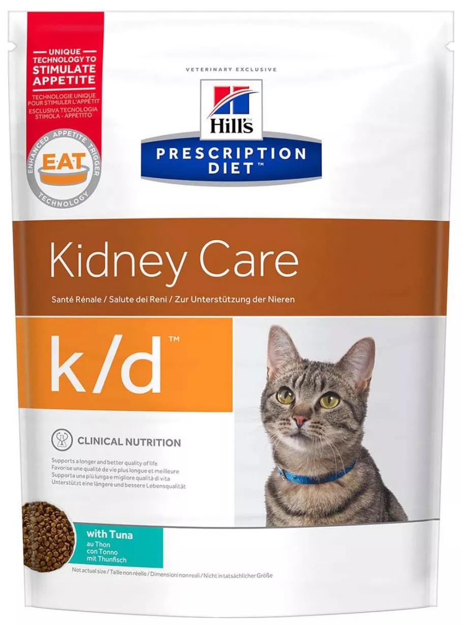 Сухой корм для кошек Hill's Prescription Diet Kidney Care при патологии почек тунец, 0,4кг