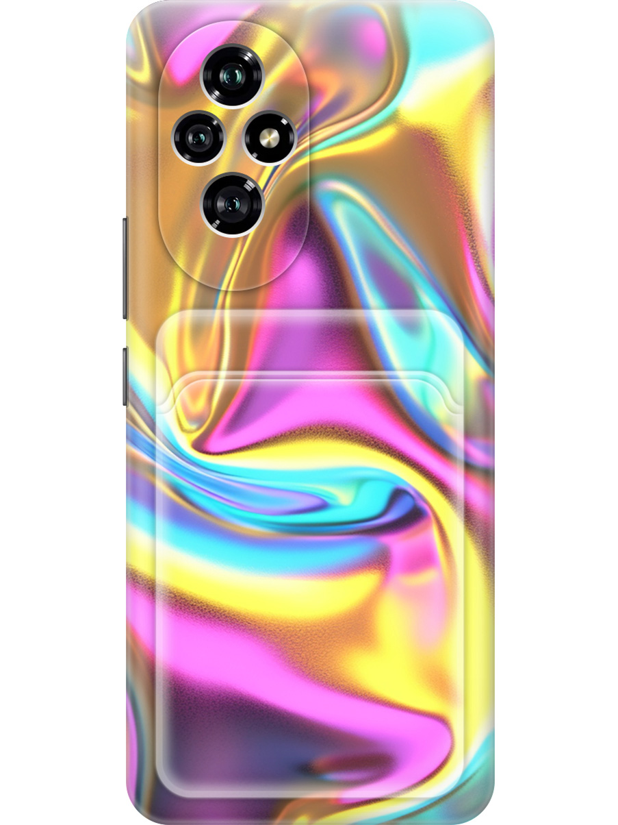 

Силиконовый чехол на Honor 200 с принтом с карманом для карты прозрачный 806941, Прозрачный;желтый;фиолетовый, 783978431