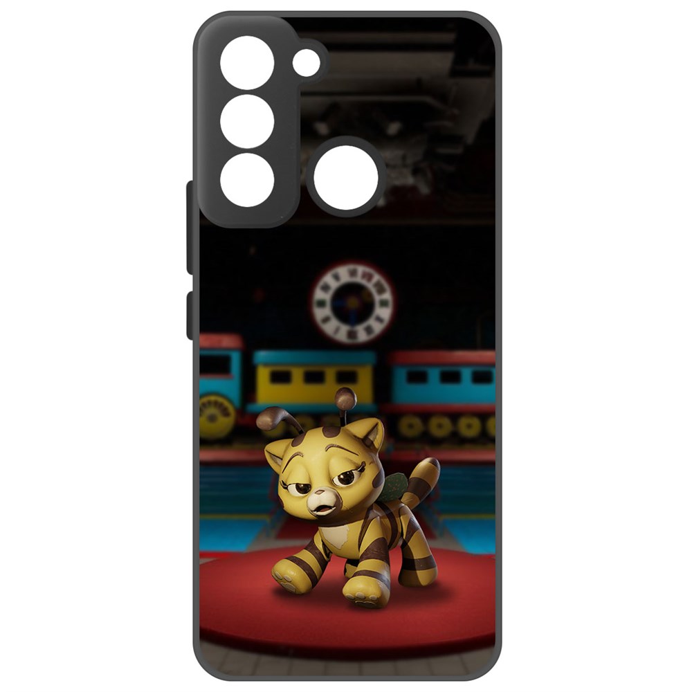 

Чехол-накладка Софт Хаги Ваги - Кошка-Пчёлка для Tecno POP 5 LTE, Черный