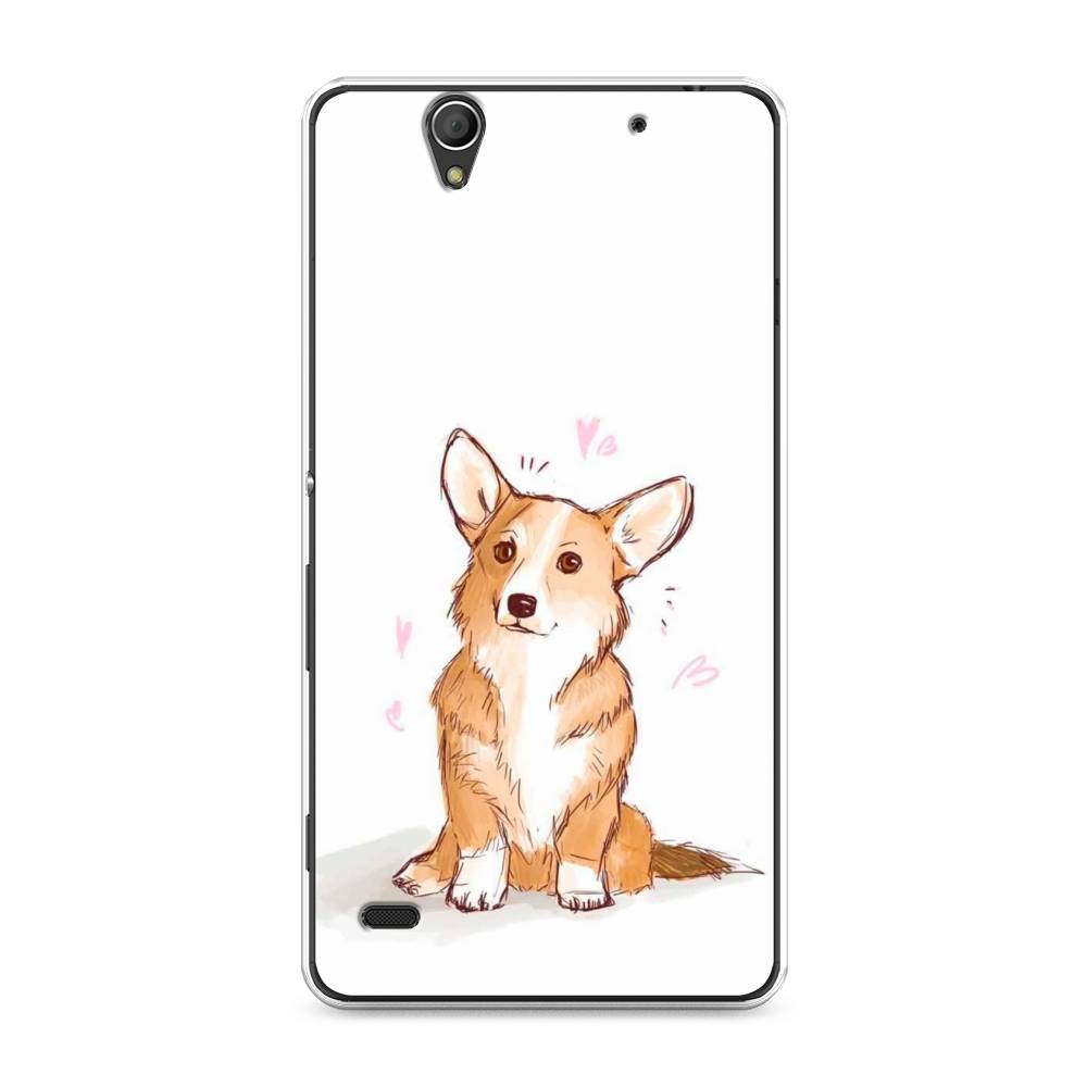 Чехол Awog на Sony Xperia C4 Корги любовь