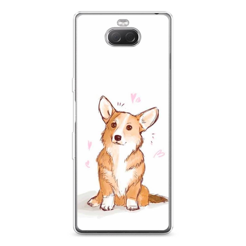 

Силиконовый чехол "Корги любовь" на Sony Xperia 10 Plus, 54150-1