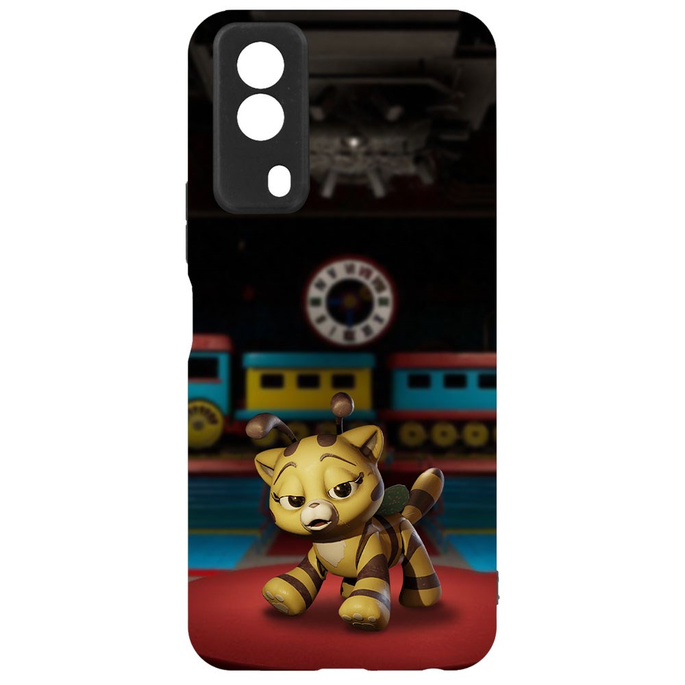 

Чехол-накладка Софт Хаги Ваги - Кошка-Пчёлка для Vivo Y53s, Черный