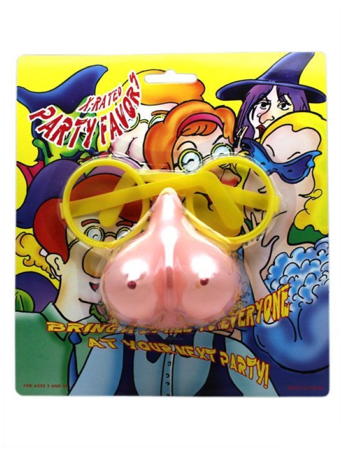 Пластиковые очки с бюстом вместо носа Play Star