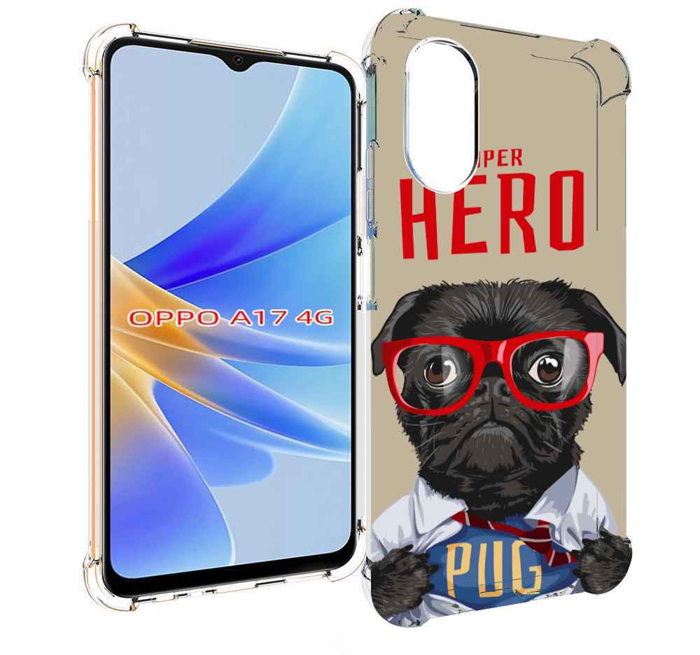 

Чехол MyPads Герой-PUG для OPPO A17, Прозрачный, Tocco