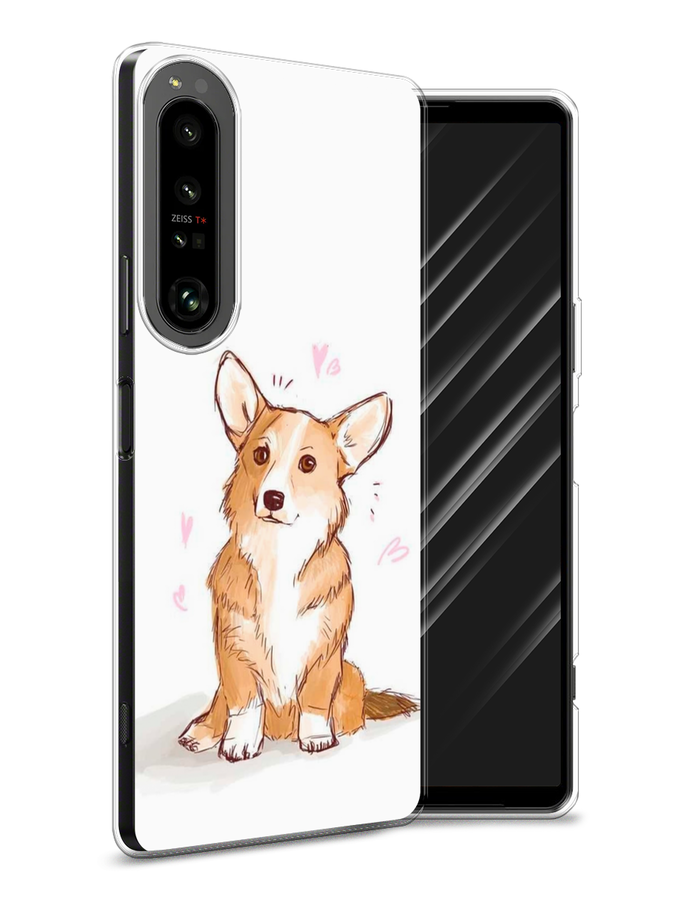 

Чехол Awog на Sony Xperia 1 IV "Корги любовь", Разноцветный, 55150-1