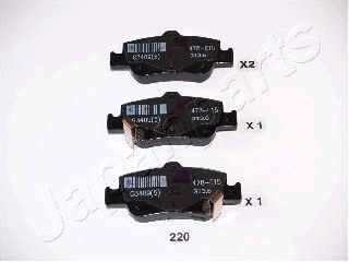 

Тормозные колодки Japanparts дисковые PP220AF