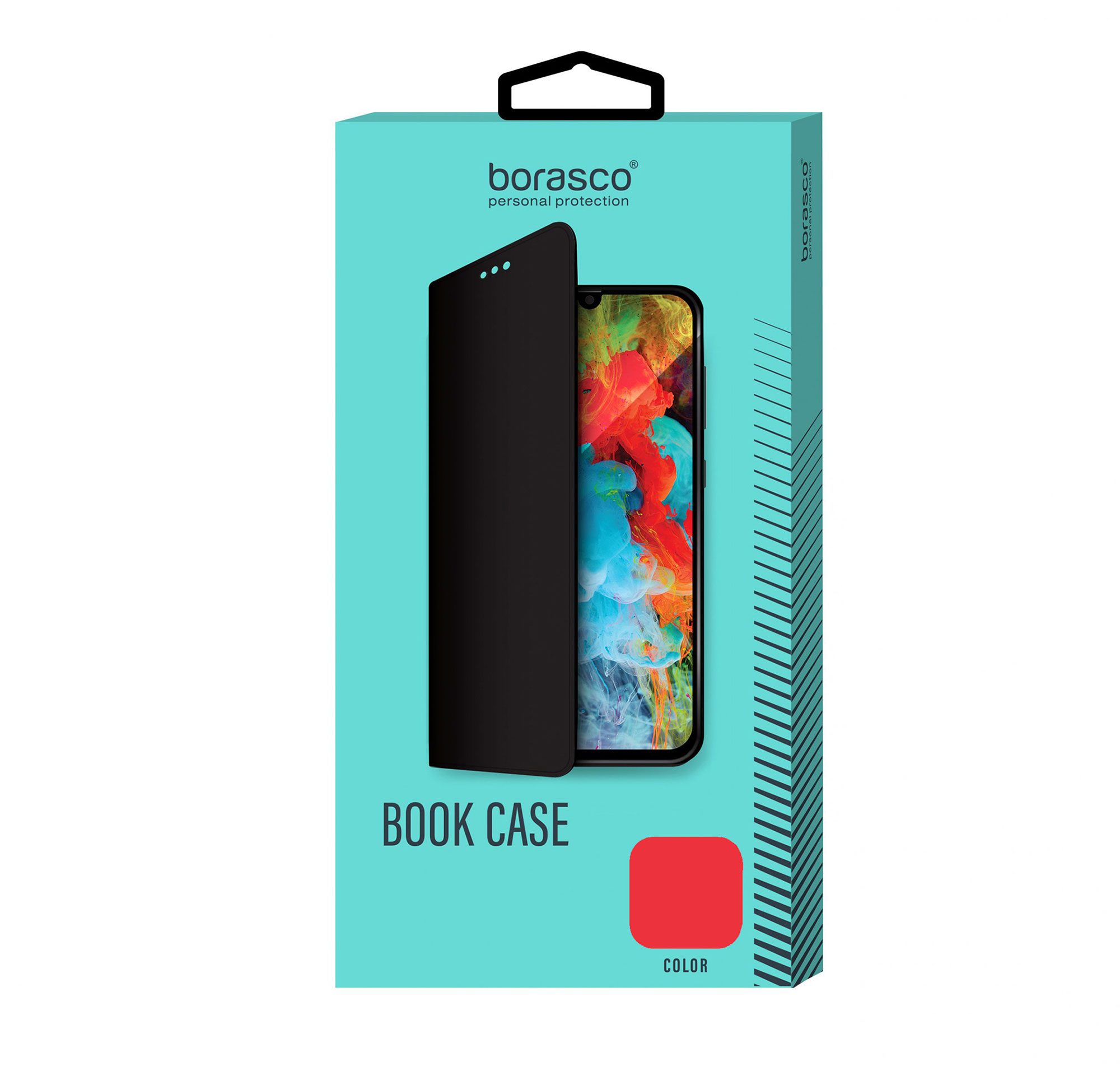 фото Чехол borasco book case для redmi 9c, красный (39502)