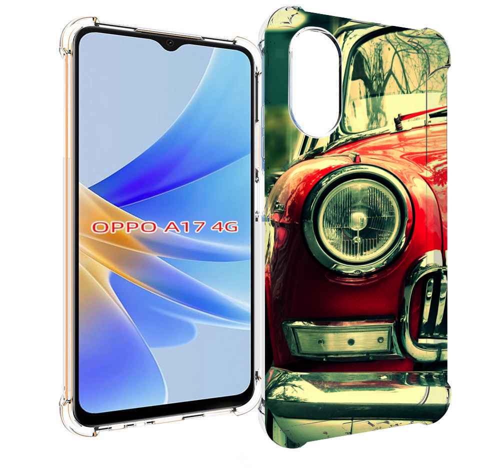 

Чехол MyPads Винтажная-машина мужской для OPPO A17, Прозрачный, Tocco