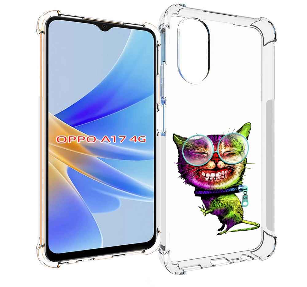 

Чехол MyPads Веселый кот для OPPO A17, Прозрачный, Tocco