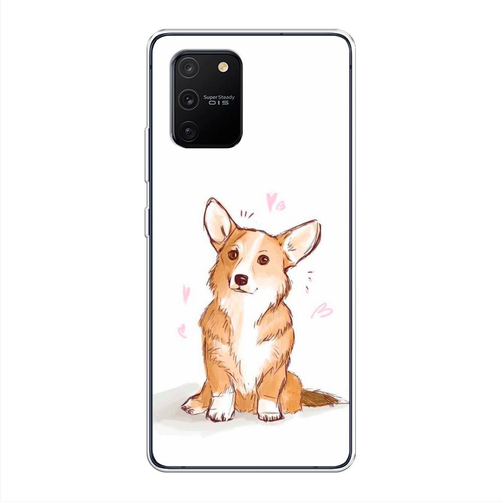 Чехол Awog на Samsung Galaxy A91/S10 Lite Корги любовь