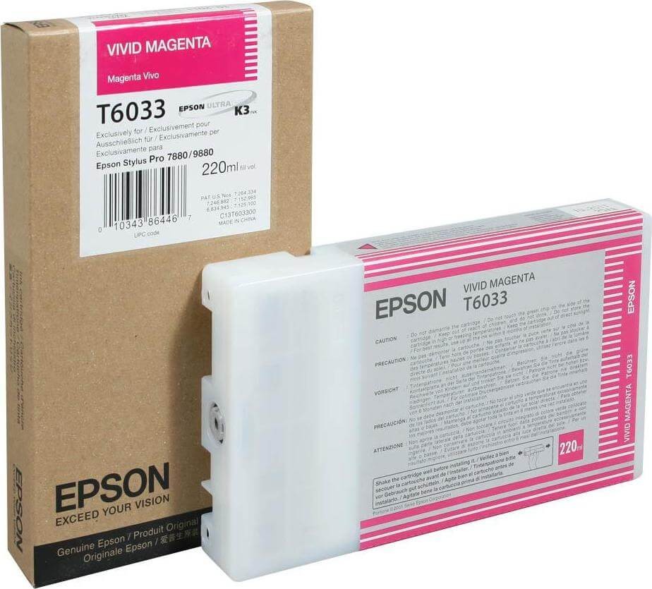 

Картридж Epson T6033 (C13T603300) для Epson St Pro 7880/9880, пурпурный