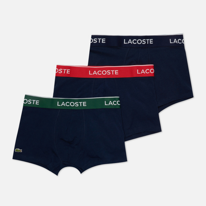 

Комплект мужских трусов Lacoste 3-Pack Boxer Casual Contrast Waistband чёрный, Размер XXL, 3-Pack Boxer Casual Contrast Waistband