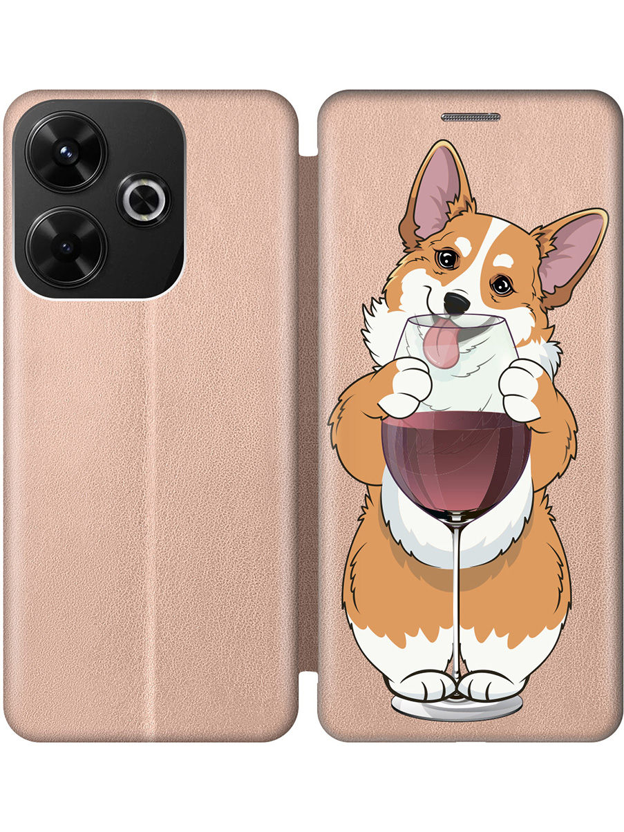 

Чехол-книжка на Xiaomi Redmi 13 / Redmi Note 13R, Poco M6 4g с принтом золотой 806877, Золотистый;белый;бордовый, 783988671